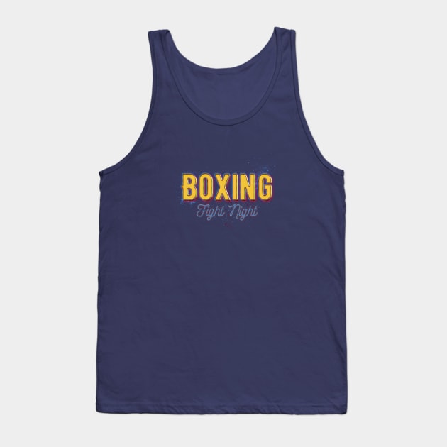 Boxing Fight Night, 80s design Tank Top by Sacrilence